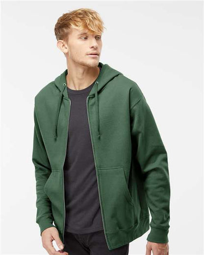 Independent Trading Co Midweight Hooded Full-Zip Sweatshirt SS4500Z