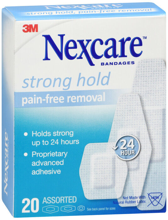 NEXCARE SENSITIVE SKIN BANDAGE ASST 20CT