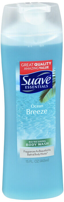 SUAVE NATURALS BODY WASH OCEAN BREZ 15OZ