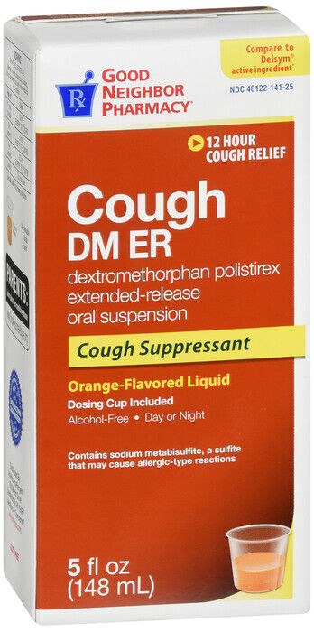 GNP COUGH DM ER 30MG ADULT ORANGE 5OZ