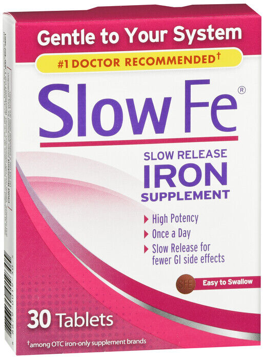 SLOW FE IRON TABLET 30CT