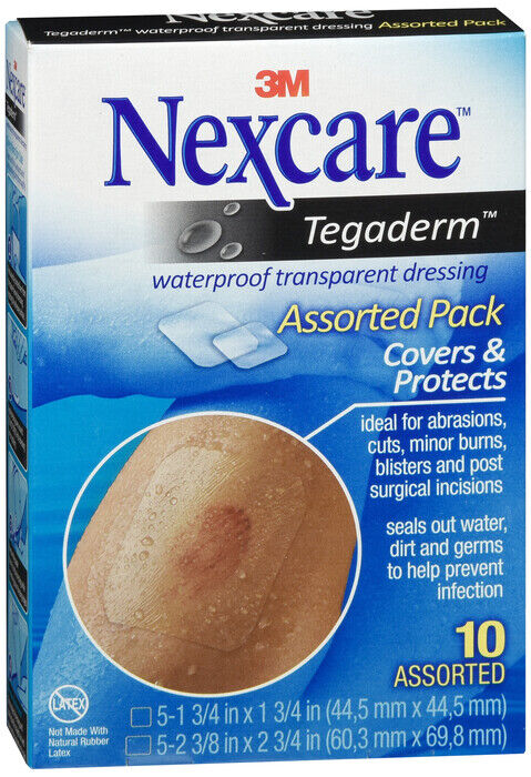 NEXCARE TEGADERM ASST PACK 10CT