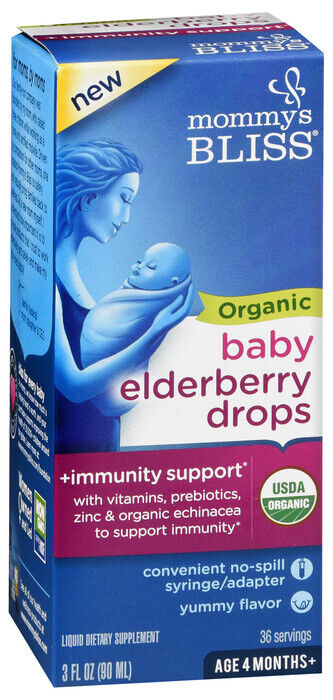 MOMMY'S BLISS BABY ELDERBERRY DROP/IMM 3OZ