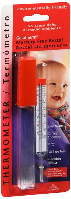 RG MEDICAL THERMOMETER RECTAL MERCURY FREE