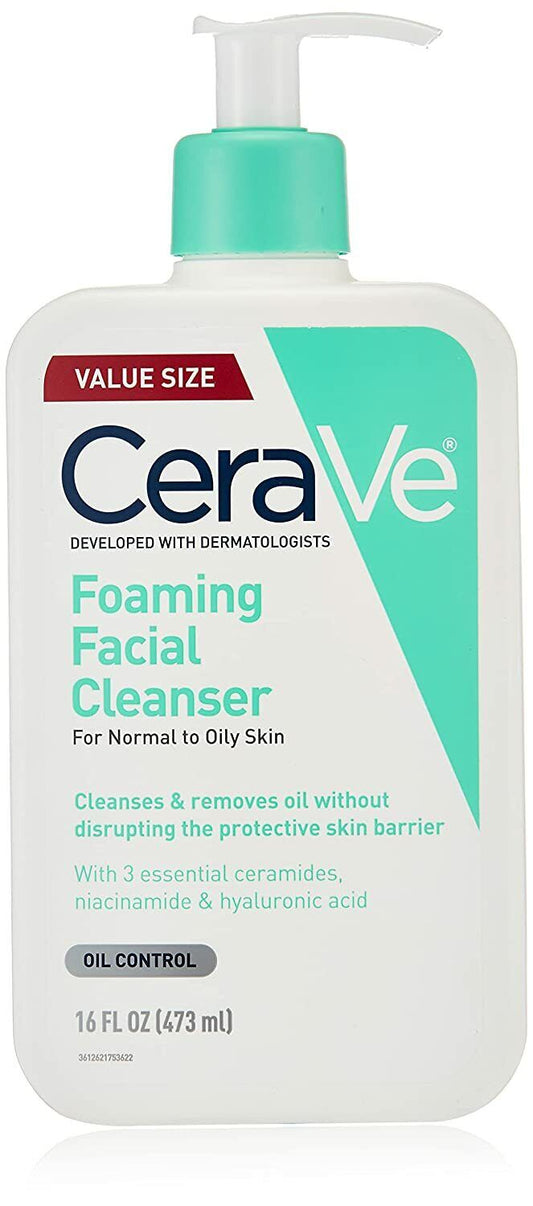 CERAVE FOAMING FACIAL CLEANSER LIQ 16OZ