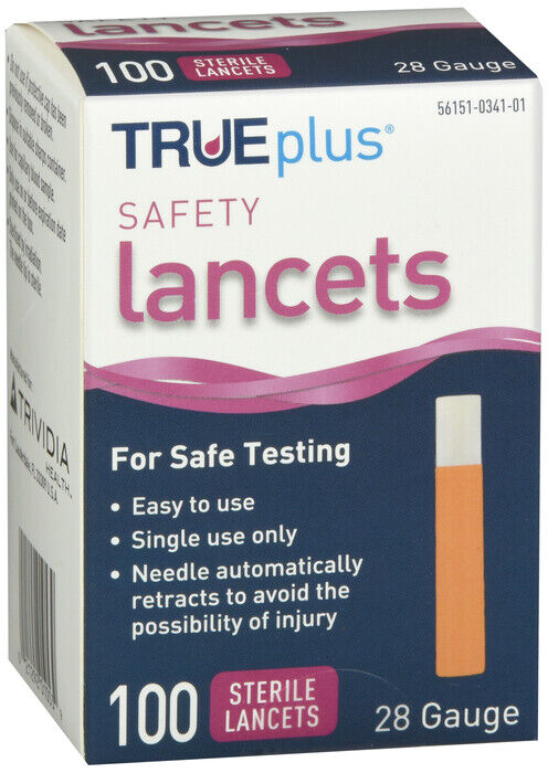 TRUEPLUS MINI SAFETY LANCET 100CT