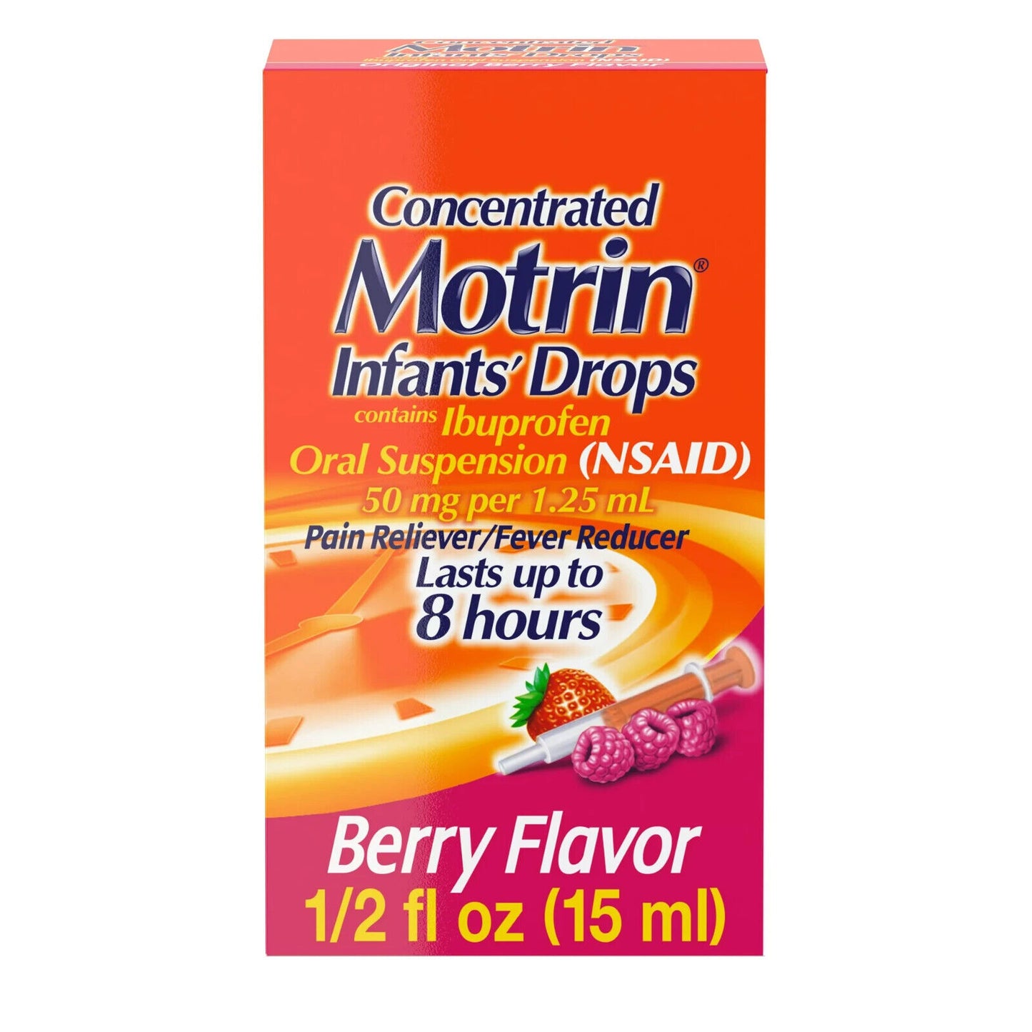 Infants' Motrin Concentrated Drops, Fever Reducer, Ibuprofen, Berry 0.5oz