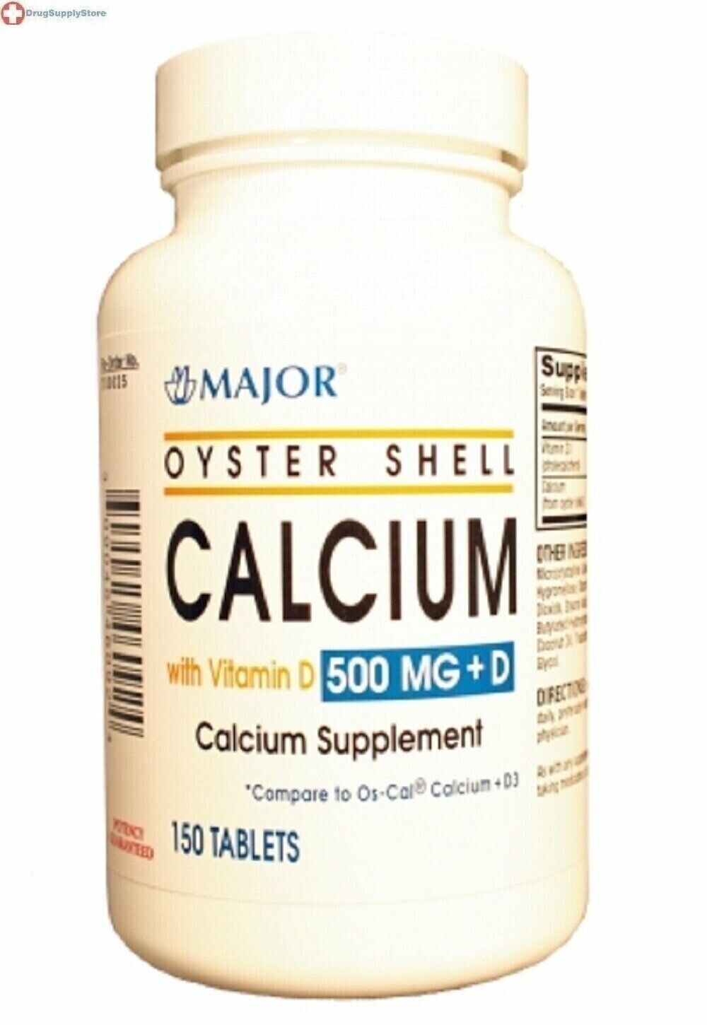 CALCIUM+D OYSTER 500MG TABLET 150CT MAJOR