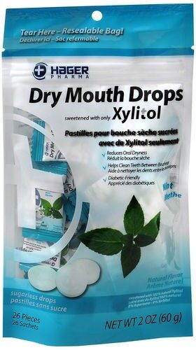 DRY MOUTH DROPS BAG MINT 26 COUNT