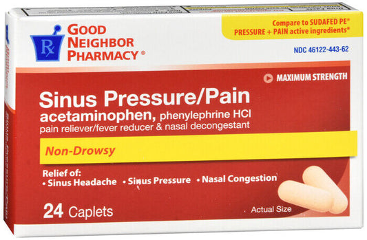 GNP Sinus Pressure Pain CPL 24CT