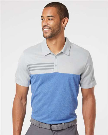 Heathered Colorblock 3-Stripes Adidas -Sport Shirt A508