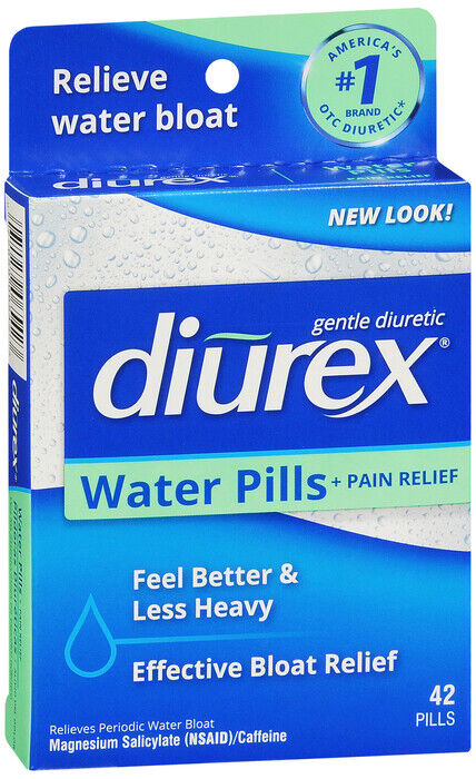 Diurex Diuretic Water Pills +  Pain relief  42 Count