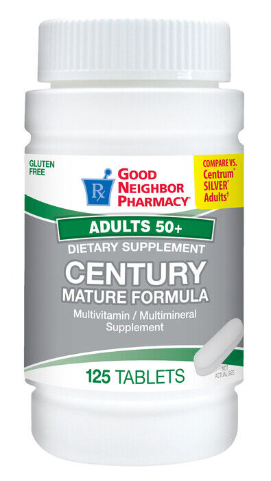 GNP CENTURY MATURE MULTIVITAMIN TAB 125CT