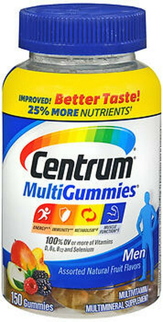 Centrum Multi Gummies Men Assorted Natural Fruit Flavors - 170 ct