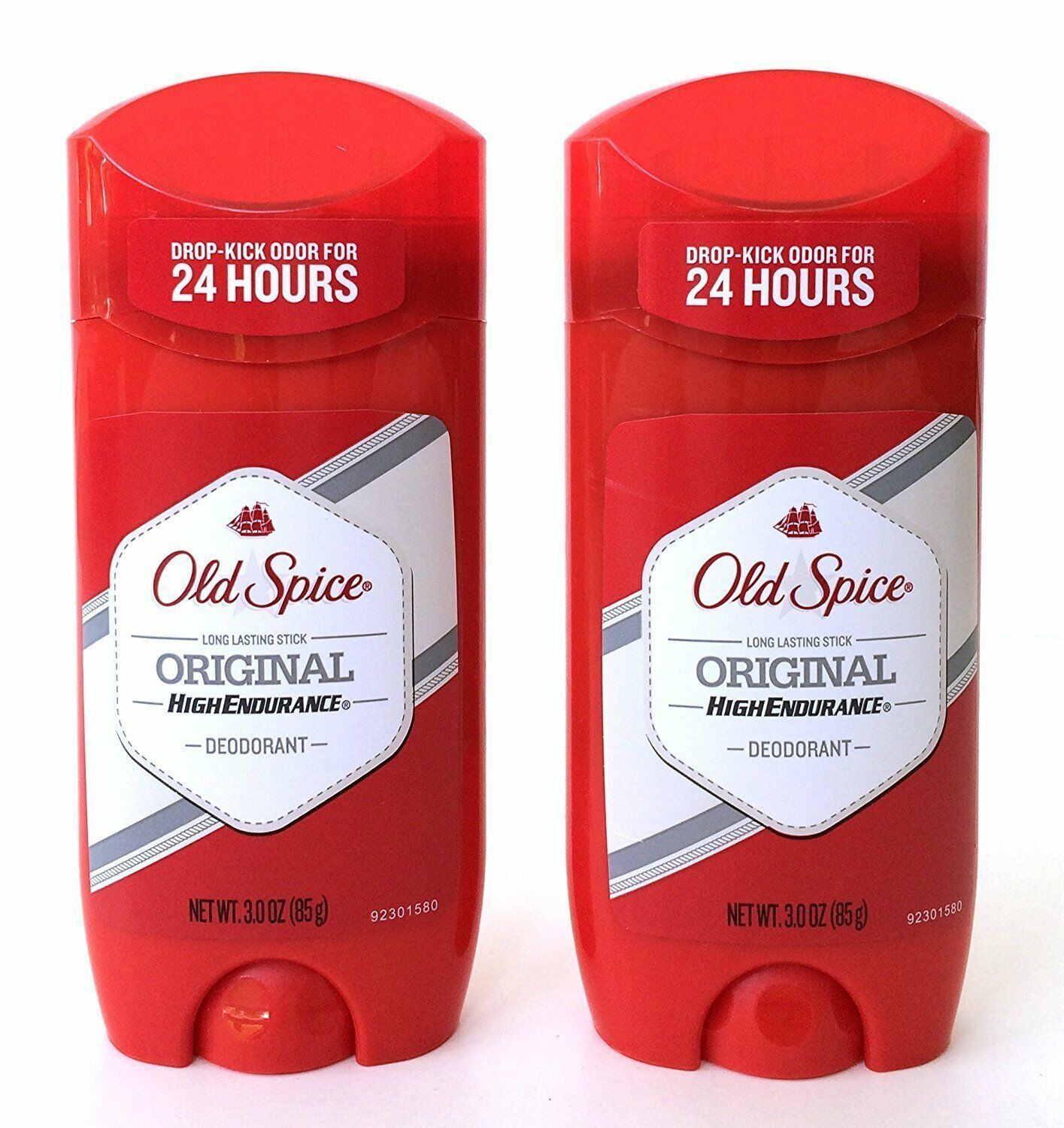 Old Spice Men's Deodorant High Endurance Original Long Lasting Stick 3 Oz 2 Pack