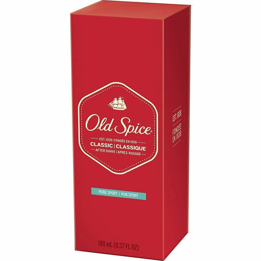 Old Spice After Shave Lotion Pure Sport Cool & Refreshing Classic 6.37oz 3 Pack