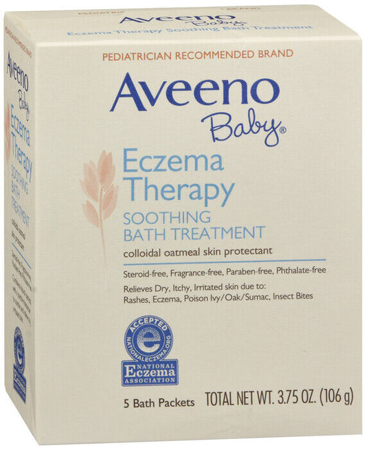 AVEENO BABY WASH PACKET SOOTHING BATH TREATMENT 5X3.75OZ