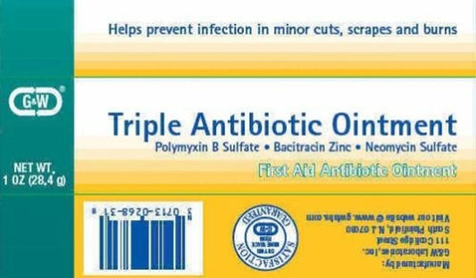 First Aid Triple Antibiotic Ointment 1oz Tube -6 PACK