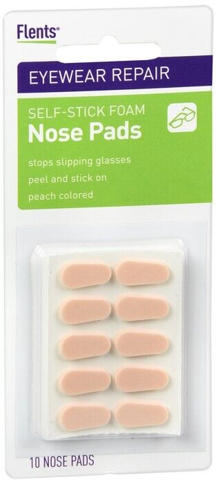 Flents Nose Pads for Eyeglass Frames Prevent Slips & Discomfort 10ct ( 2 pack )