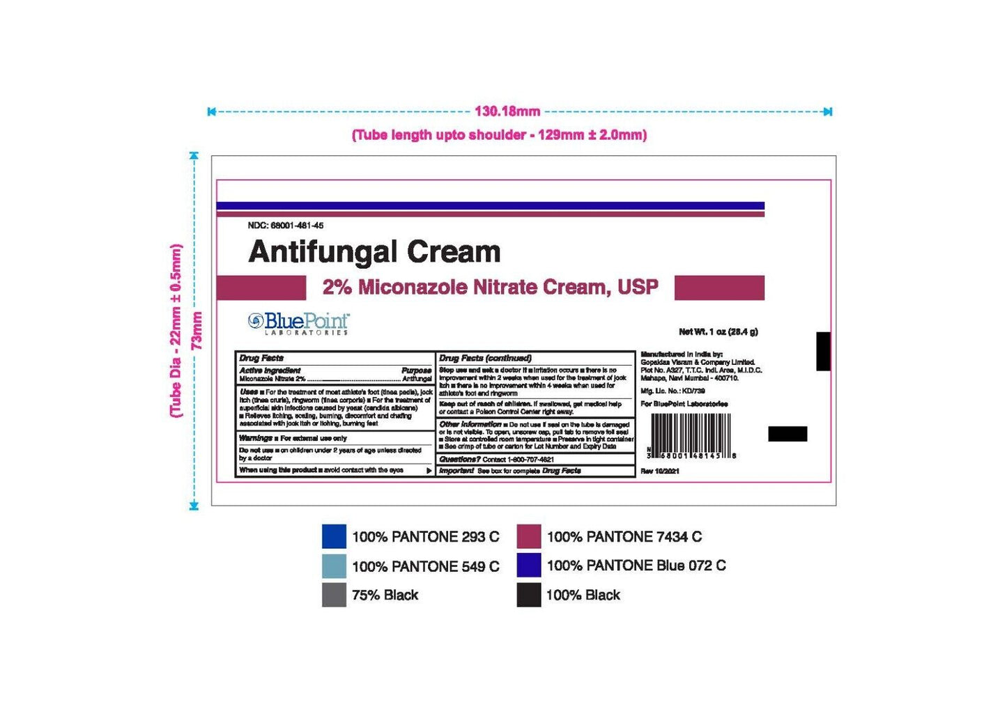 MICONAZOLE NITRATE 2% CREAM 14.2 GM BY BLUEPOINT