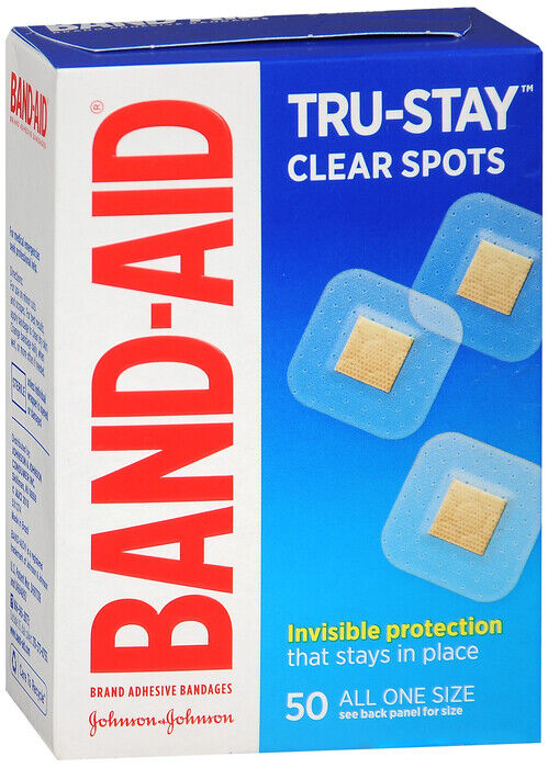 BAND-AID BANDAGES COMFORT-FLEX CLEAR SPOTS 50CT