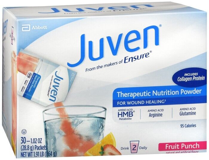 Juven Therapeutic Nutrition Powder  Wound Healing Fruit Punch 30 Packets