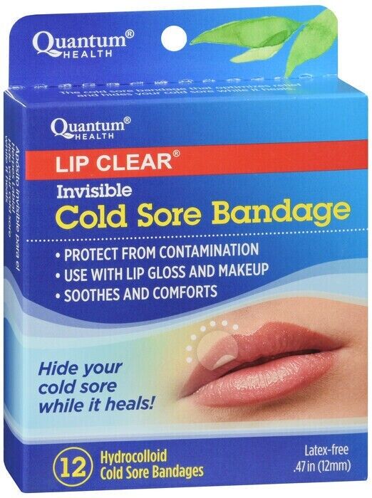 Lip Clear Invisible Cold Sore Bandage 12 Counts