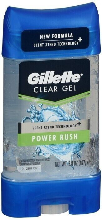 Gillette High Performance Power Rush Gel Deodorant 3.8oz