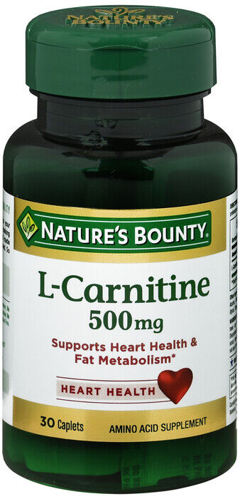 L-CARNITINE 500MG TAB 30CT NAT BOUNTY   levocarnitine ORAL TABLET 500 MG