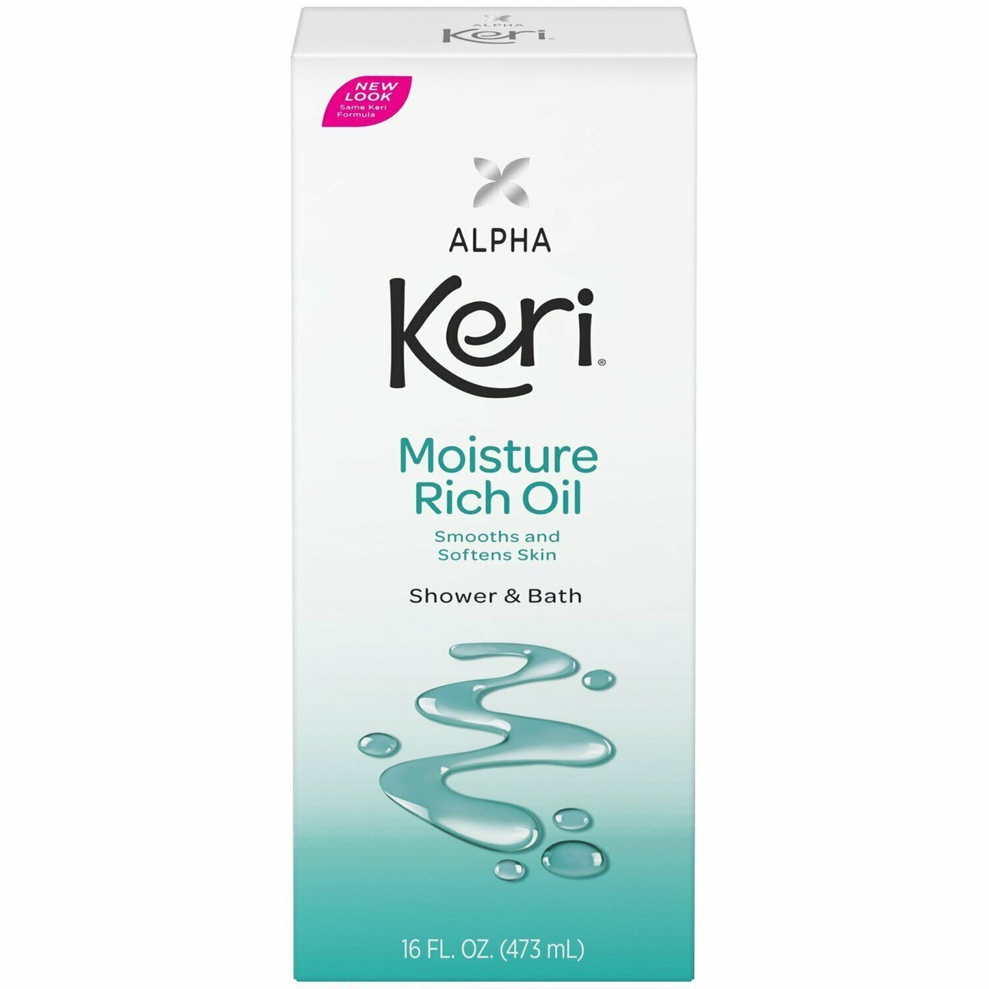 Alpha Keri Shower & Bath Moisture Rich Oil Smooth & Soften Skin 16oz Pack of 3