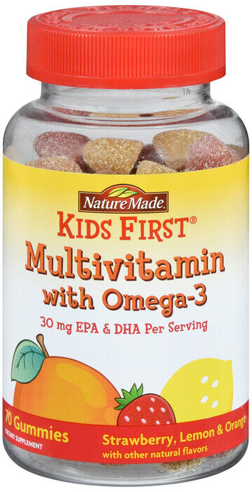 KIDS FIRST OMEGA 3 GUMMY 70CT NATURE MADE