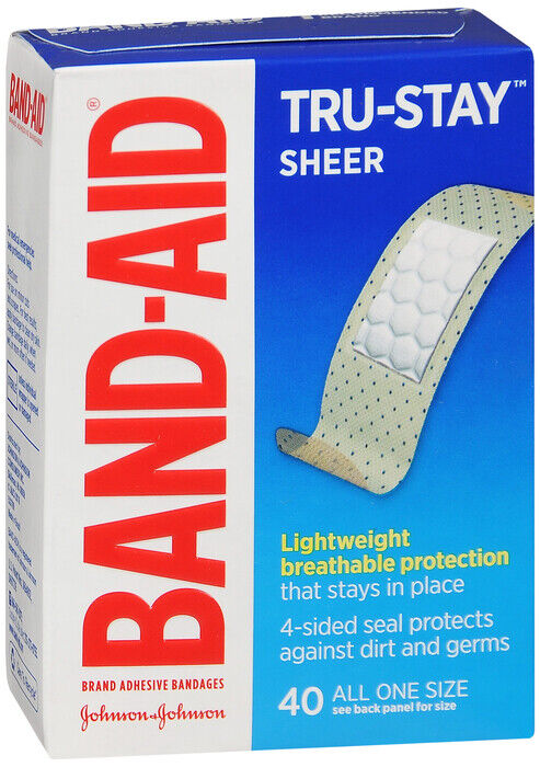 BAND AID COMFORT-FLEX SHEER ONE SZ 40CT   x  2