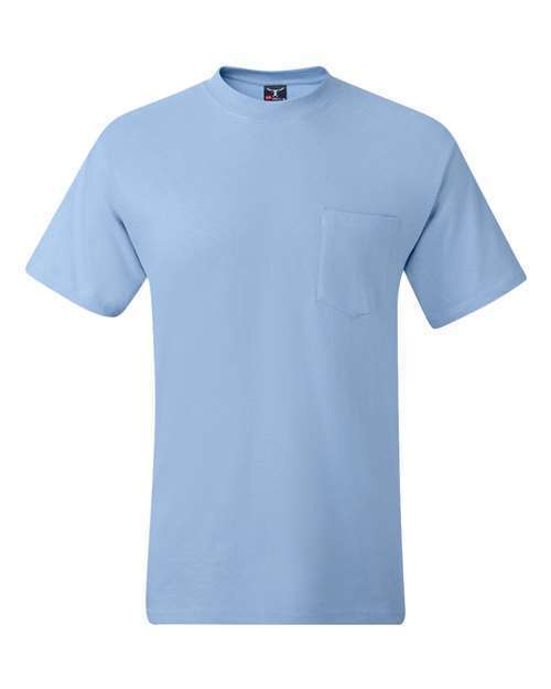 Hanes Mens Pocket T-Shirt 100% Heavy Cotton 6.1 oz Beefy Tee S-XL 5190P