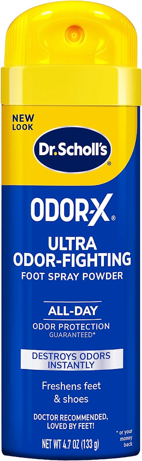 Dr. Scholls Odor X Odor Fighting Spray Powder 4.7 Oz Each