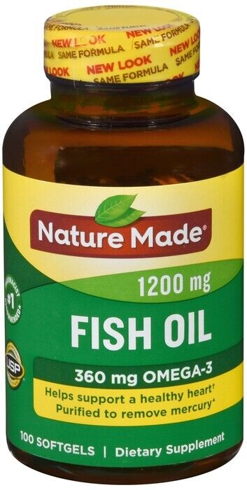 Nature Made Fish Oil 1200 mg Softgels 100ct