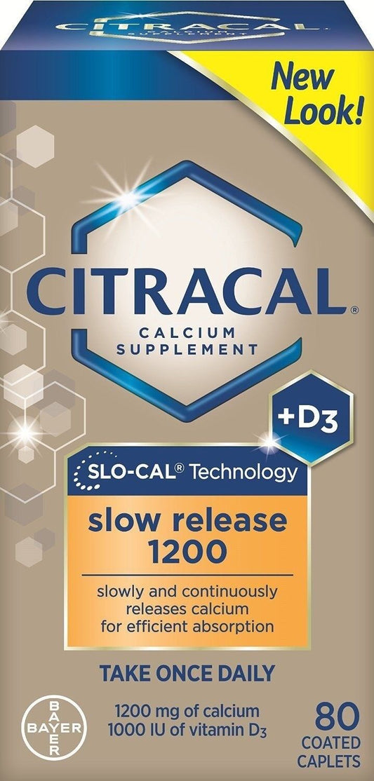 Citracal with Calcium D Slow Release 1200, 80-Count