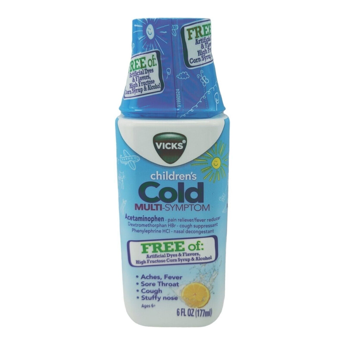 Vicks Children's Cold MULTI-SYMPTOM Kids Cough Cold Flu 6oz Ages 6+ WHOLESALE