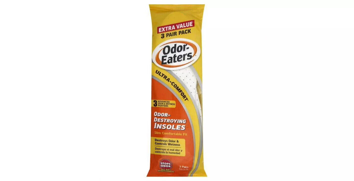 ODOR EATERS INSOLE ULTRA COMFORT 3 PK