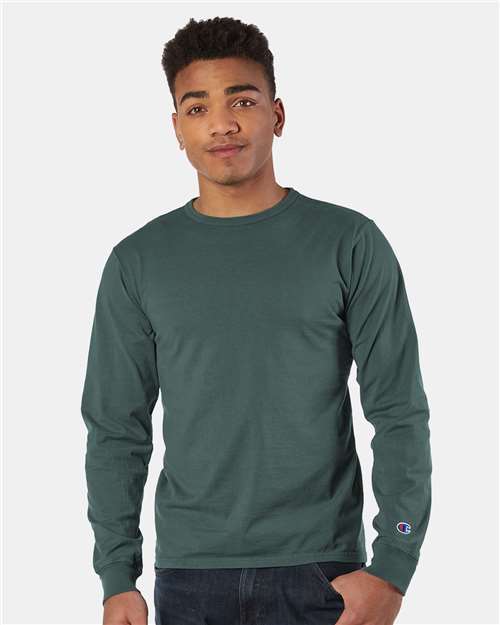 Champion Garment Dyed Long Sleeve T-Shirt CD200