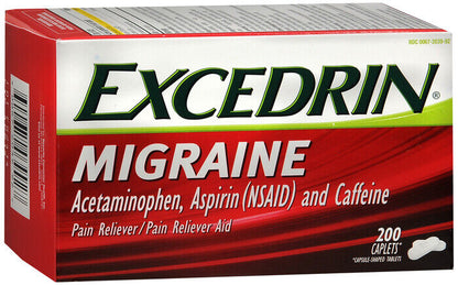 EXCEDRIN MIGRAINE CAPLET 200CT   aspirin/acetaminophen/caffeine ORAL TABLET