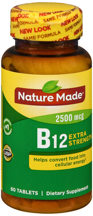 NATURE MADE VITAMIN B12 2500MCG TABLET 60CT