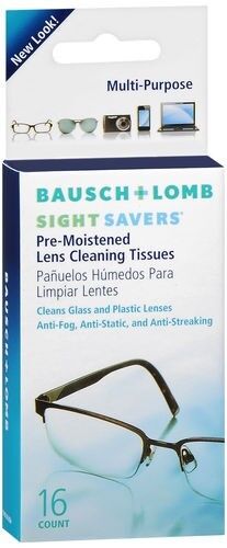 BAUSCH AND LOMB SIGHT SAVER TISSUES  3 PACKS OF 16