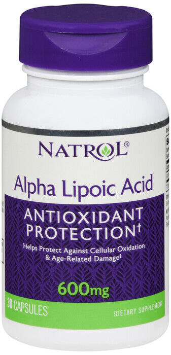 ALPHA LIPOIC ACID CAPSULE 30CT 600MG NATROL