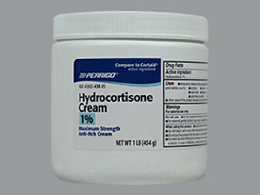 HYDROCORTISONE 1% CREAM 454GM  ( 1 POUND ) PERRIGO