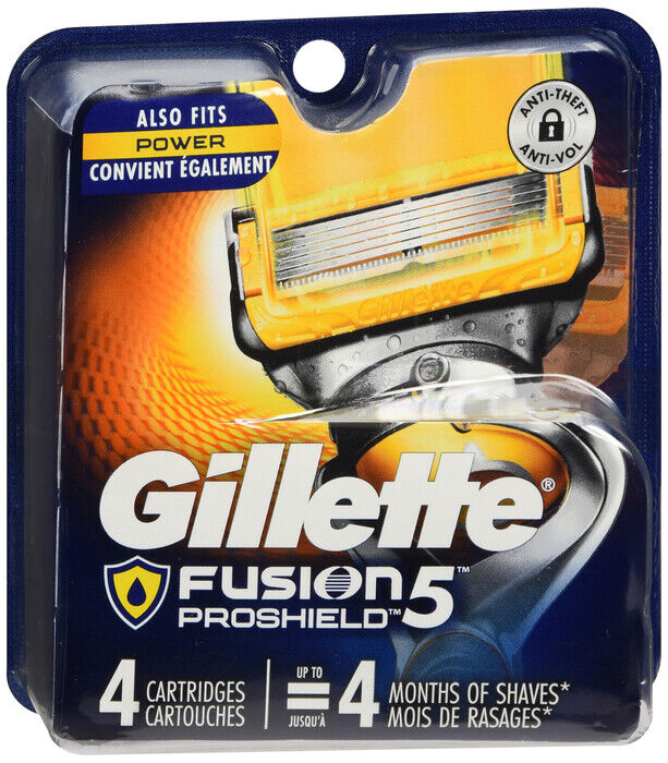 GILLETTE FUSION PROSHIELD BASE CART 4CT