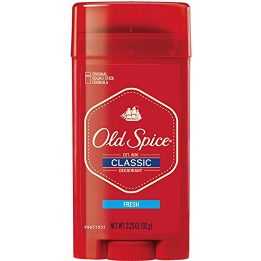 Old Spice Classic Deodorant Stick, Fresh Scent for Men, 3.25 Oz