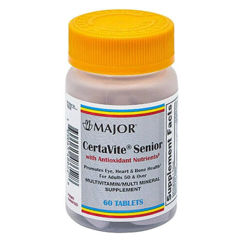 Major Certavite Senior Multivitamin Supplement Antioxidant Nutrient 60ct 3 Pack