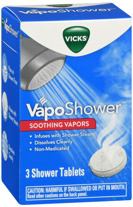 VICKS VAPOSHOWER SOOTHING VAPORS TAB 3CT