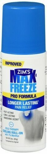 Zim's Max-Freeze Maximum Muscle & Joint Pain Roll-On 3oz  x  2