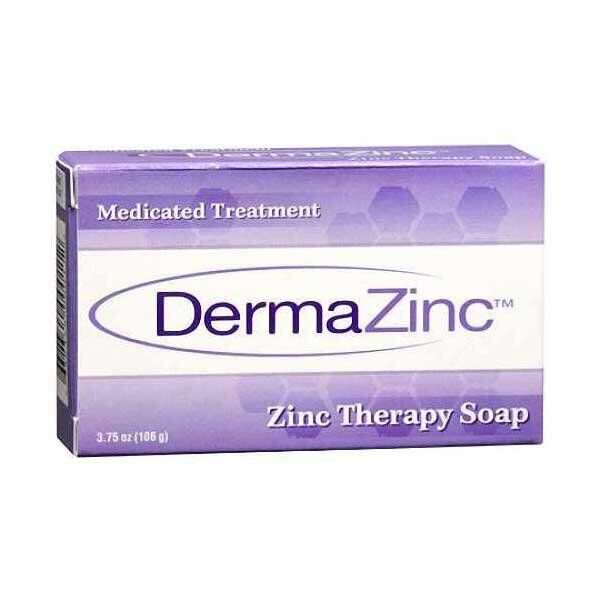 DermaZinc Zinc Therapy Soap Bar - 4.25 oz (120g) Medicated Treatment Therapy